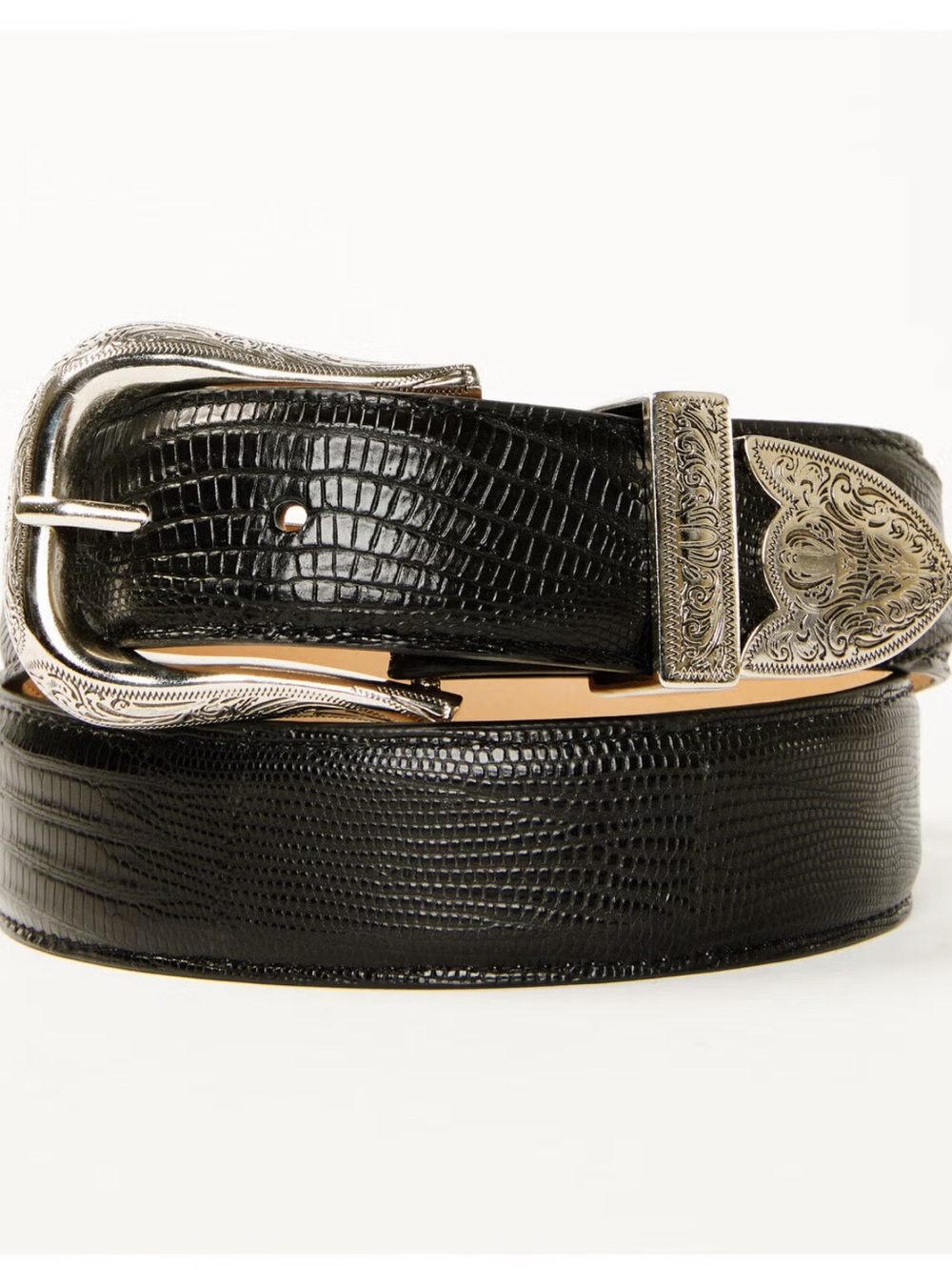 Cody James Lizard Leather Belt